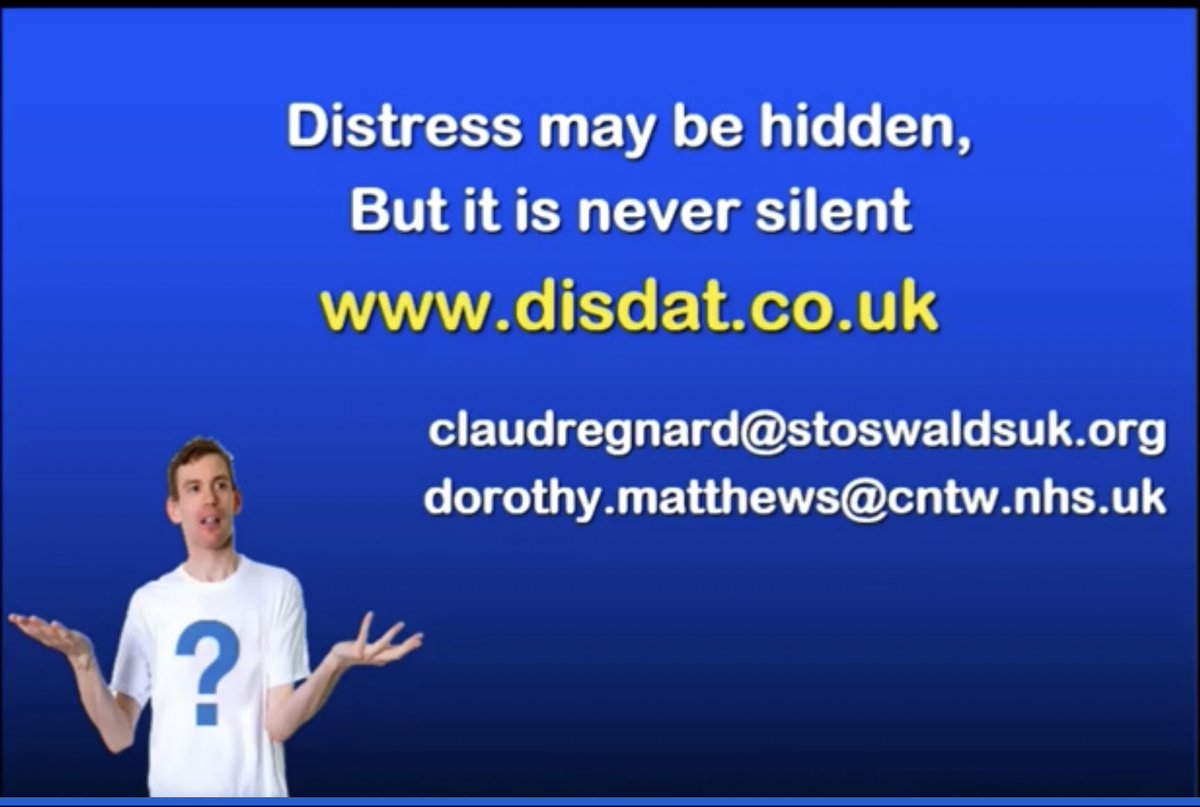 PCPLDnetwork's tweet image. “Distress may be hidden-BUT it is never silent”

Important take home message, for more information visit disdat.co.uk

 If you are viewing this webinar live on MSTeams please post any questions in the live chat box. #PCPLD2020