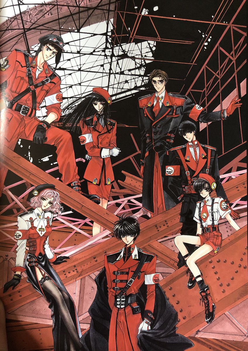 babythom2's tweet photo. Those two always get me, they’re all so beautiful 😢 
#x1999 #sevenseals #sevenangels #dragonsofearth #dragonsofheaven #x #clamp #artbook https://t.co/smu2d6ejds