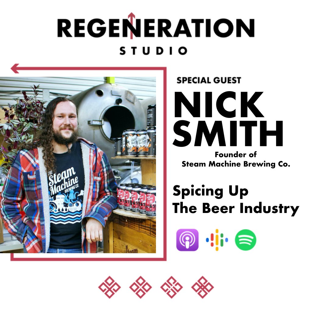 BANG >> NEW EPISODE 🎤🍺

How do you spice up your industry? Innovate. Shake things up. Succeed. Nick Smith, founder of @SteamMachineIPA, explains how he did it in the world of #CraftBeer  #podcast #Entrepreneur 

TUNE IN 🎧
🔎  buff.ly/35dYmUq
🍎  buff.ly/3ll8DDY
