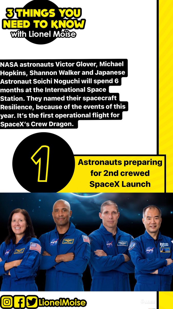LionelMoise's tweet photo. Here’s #3ThingsYouNeedtoKnow today: #SpaceX #BritneySpears #McPlant https://t.co/qANJAa68f9