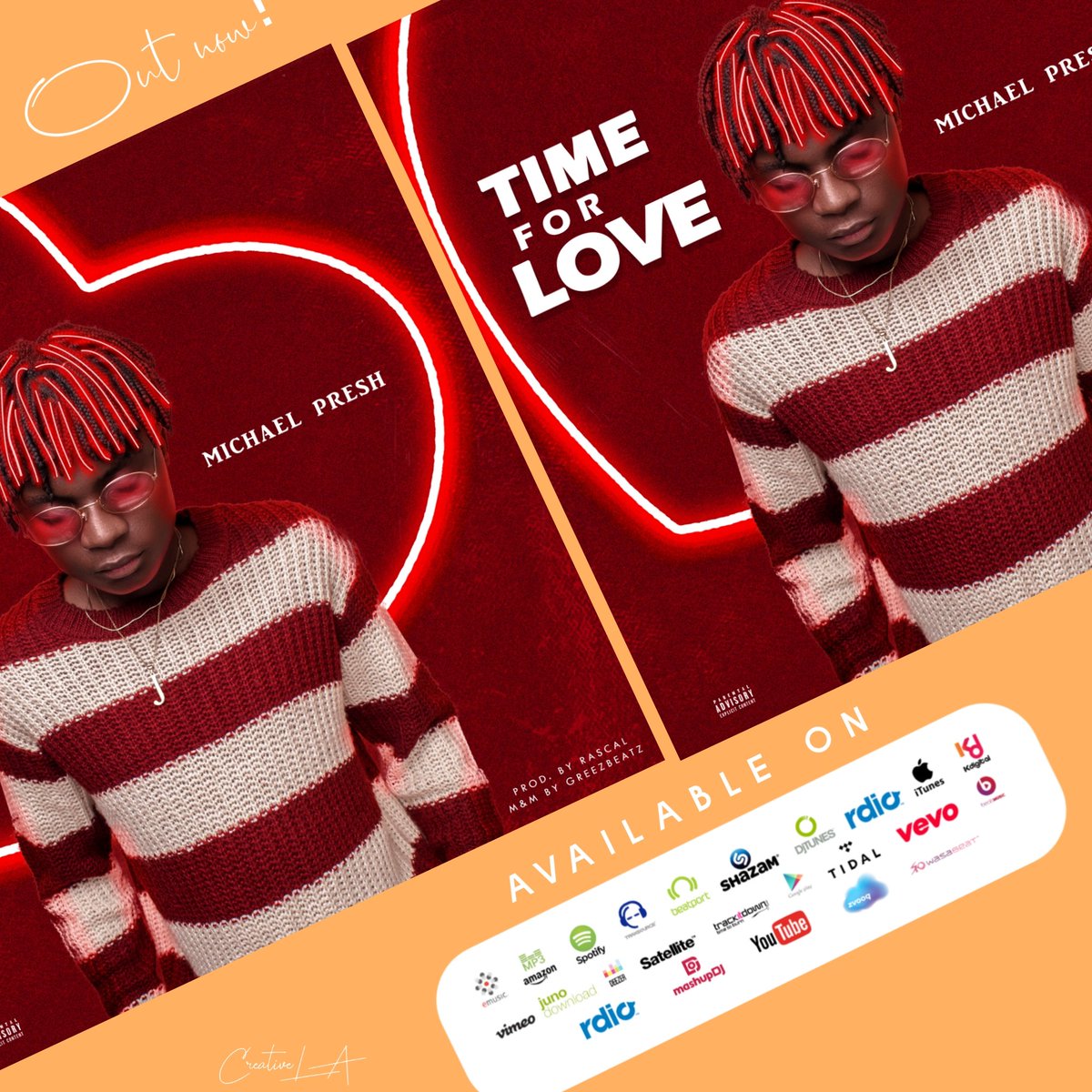 DmiboyM's tweet photo. *TIME FOR LOVE* 
OUT NOW!!Worldwide My People 
https://t.co/CXqpy5Lxzd
Please and Please Share 
I love You All ❤👽
Beat @ProducerRascal
Mixed @greezbeatz_pro
Art @creativel_a 
@OfficialDunnie I pray u listen to it 🙏🙏🙏❤❤❤ #TFL #7EP 
@onlyonezax @divasyxxty @bigname_bambam https://t.co/YZCtmvrs8N