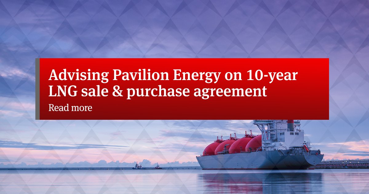 NLawGlobal's tweet photo. Green LNG has the potential to play an integral role in the energy transition. A team led by Ben Smith and Andrew Hedges advised Pavilion Energy Trading &amp; Supply on the world’s first LNG sale &amp; purchase agreement with carbon neutral ambitions. https://t.co/LfphndK1OY https://t.co/dSx3ATYODG