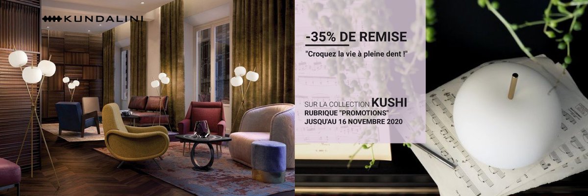 bowigo's tweet image. Profitez de -35% de réduction sur toute la collection Kushi de Kundalini ! ✨

Découvrez ces somptueux luminaires inspirés de la nature, modernes et tellement élégants ! 🥰

▷ bowigo.fr/138-promotions