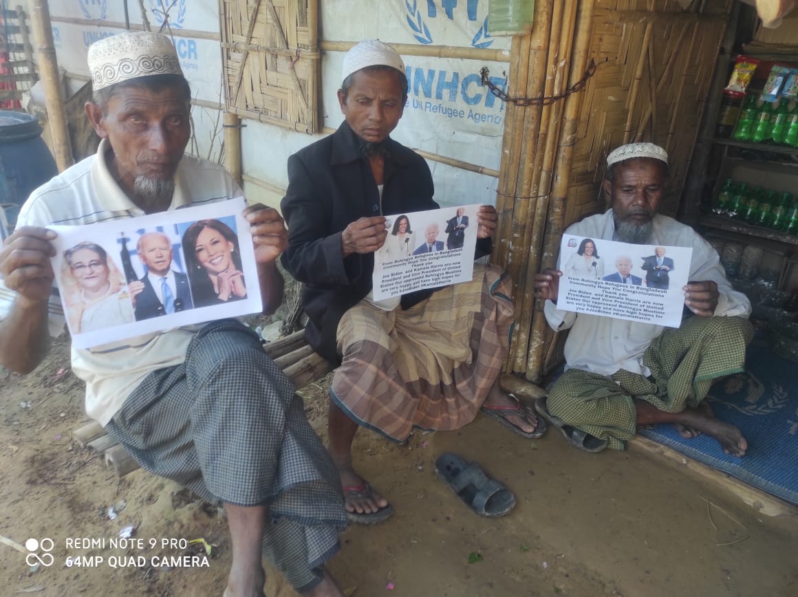 mdjamal315's tweet photo. @JoeBiden @KamalaHarris A big #Congratulation to USA new President, @JoeBiden Biden and @KamalaHarrisVP_ Harris . #Rohinhya have big hope on these two elected presidents to solve the crisis going on now and think that they will able to go home with full #Rights Rohingya #Refugees camp in Bangladesh https://t.co/9nh7y7YcJP