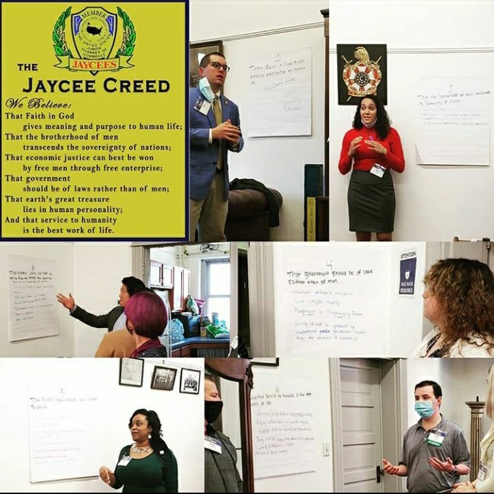 We hosted our state meeting on Saturday in Lexington. For our first training, we discussed the Jaycee Creed and broke into groups to better interpret what each line means to us and the organization. #VAJC2020