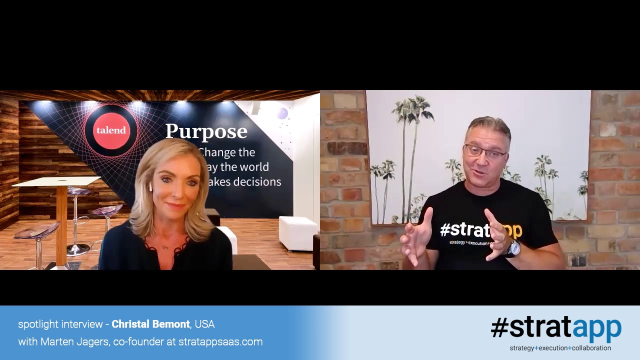 mchapmanTalend's tweet photo. Hear @Talend #CEO @christalbemont chat with @jagers_marty from #stratapp about how taking care of the Talend team during the pandemic starts by making meaningful connections that pull people along this journey. #leadership #womenintech #futureofwork https://t.co/skDg5EU01b https://t.co/uPkSkIR5yQ