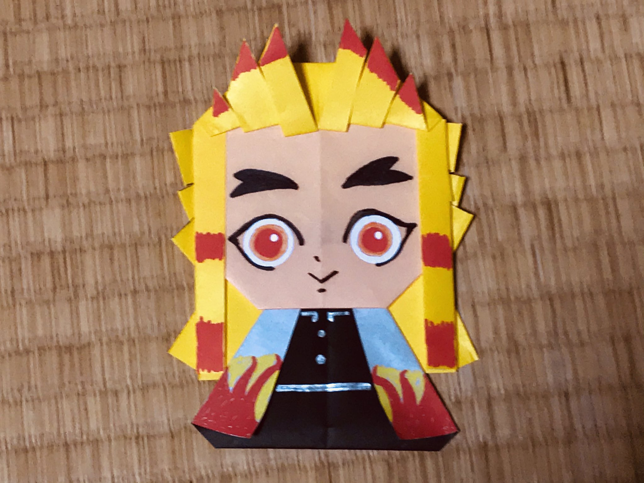 Takashi Kawai 煉獄さんも出来上がりました 鬼滅の刃 きめつのやいば 煉獄杏寿郎 れんごくきょうじゅろう 煉獄さん 炎柱 おりがみ 鬼滅おりがみ 鬼滅折り紙 T Co Fpkljnfkz9 Twitter