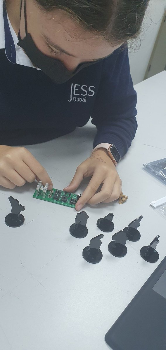 JESSDTDept's tweet photo. Year 9 Board game and electronic dice project coming together nicely. Lovely examples of counters being assembled here. #JESSDIGITAL #JESSInnovation https://t.co/BsDVUEqe0V