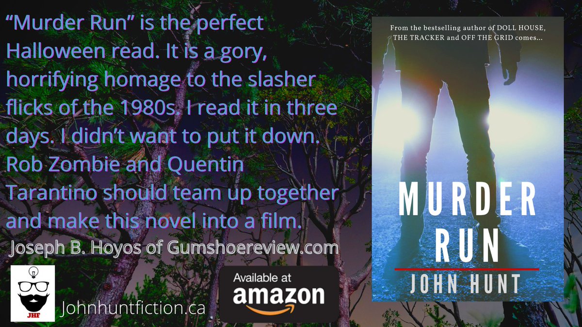 Homage to 80's horror? Rob Zombie and Quentin Tarantino should make a movie of this? Yes... yes they should! Good people, horror is not a dirty word... it is the expression of the most powerful, atavistic emotion. Thrills and kills from the safety of your reading chair.