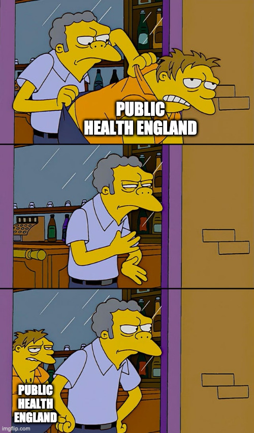 Even in death, Public Health England are still winning.