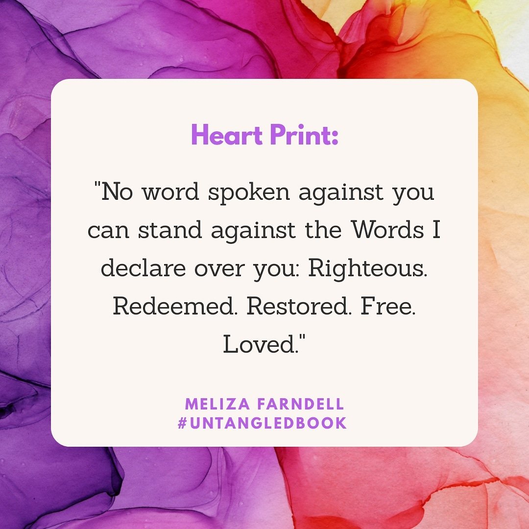 melizahere's tweet photo. Today, I hear the Father say: "Highly Favoured One. You are the apple of my eye. I am fiercely protective over you. You do not have to allow the accuser to torment you any longer. I have given you my righteousness, and..."
#HeartPrint #UntangledBook #propheticword #wordoflife 💜 https://t.co/AfhBp5NRtl
