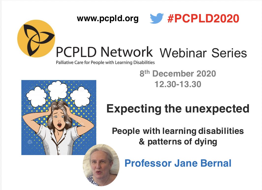 PCPLDnetwork's tweet image. Not all deaths are expected or planned for, what happens when death is unexpected and how can we prepare for this?

We are delighted to invite Professor Jane Bernal to speak at our next webinar on 8 December. We will also hear real life stories followed by Q&amp;amp;A. 

#PCPLD2020