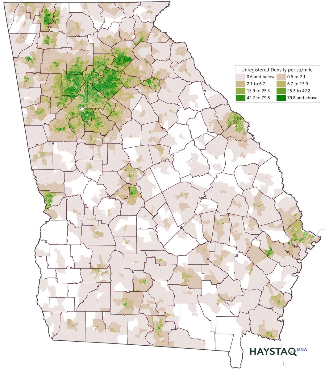 ChuckRocha's tweet image. We have not been hired for #GEORGIA runoff yet, and the donors have yet to start moving money to Latino lead orgs. But we continue to plan and develop a program. Below are where all the #Latinos live who are unregistered. Donate and support @NuestroPAC today!