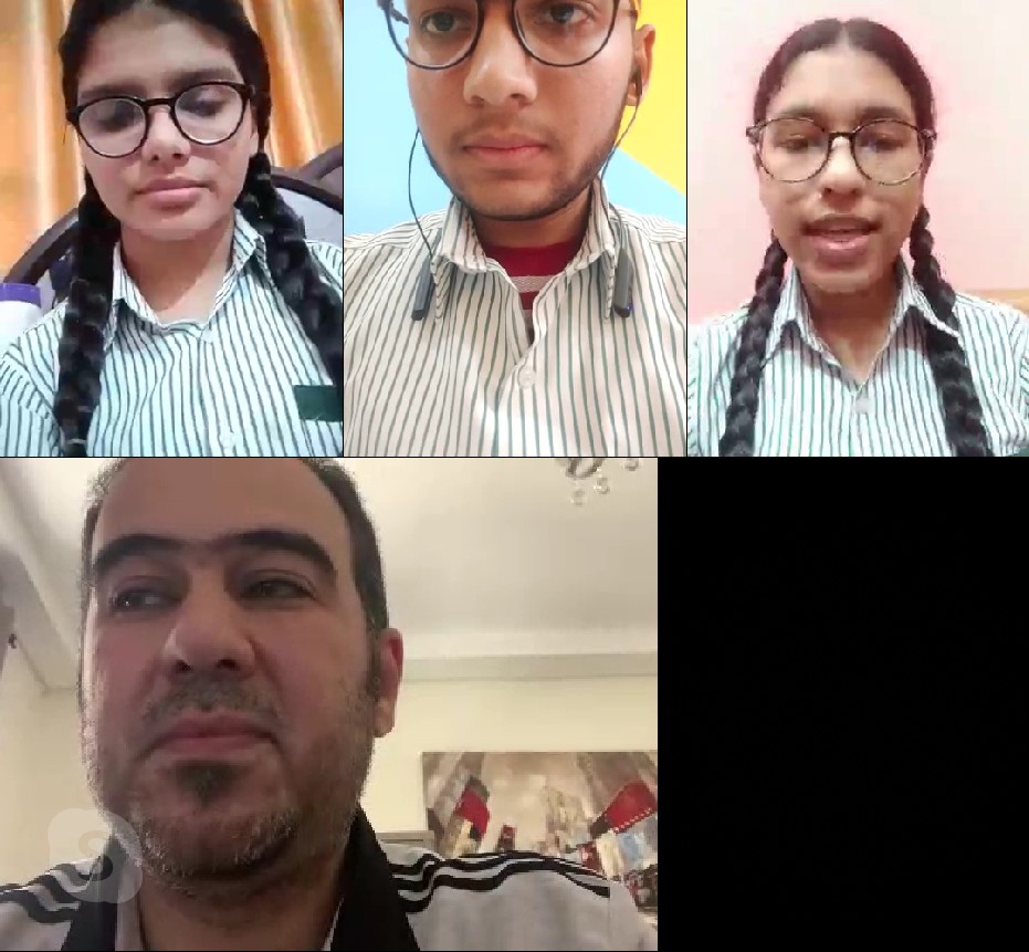 Anuradh69654085's tweet photo. Skype in the classroom🤝 skype session with #HussamAlfayaz #Bahrain superb session✌        
@Prabhjo60556013 @SkypeClassroom @Microsoft @MicrosoftEDU @Gurpree94496615 @KhullarY @IndiaInBahrain https://t.co/uqJ7Gc41fk
