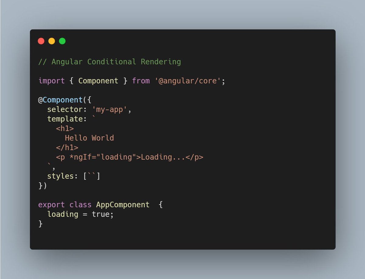 zoaibdev's tweet image. #AngularVsReact comparison.
How to conditionally render HTML elements to the DOM?
Angular uses custom *ngIf directive. React uses interpolation with short circuit operator (&&).