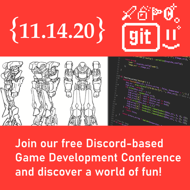 daily_unity's tweet photo. Free online game development conference is coming on November 14th. Join at https://t.co/9HLUGsNDzp

#gamedev #gamedevelopment #indiedev #GIT2020 https://t.co/2O82VVqXu8