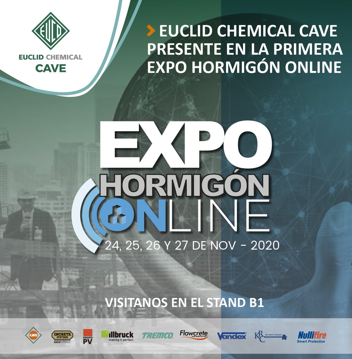 euclidcave's tweet photo. Nos complace contarles que este año estaremos presente en el Congreso ExpoHormigón 100% online, donde los más destacados profesionales de la industria de la construcción se encuentran para conocer de las últimas tendencias del sector de la construcción con cemento y hormigón. https://t.co/qAaCmDYShb