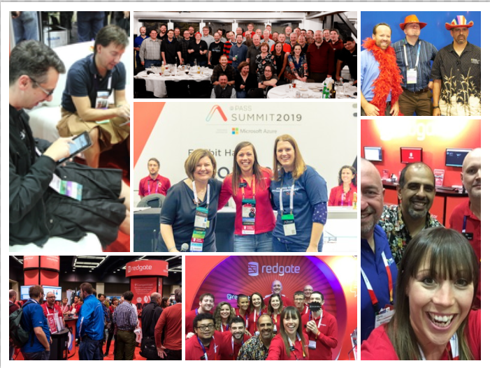 abjbradford's tweet photo. I've attended 10 #PASSSummit events since joining @redgate & it's fair to say I've enjoyed some fun times! I've made some great friends over the years & will miss #SQLHugs this week๐คHere's a little @sqlpass flashback collage feat. some lovely #sqlfamily https://t.co/N8QpnBoezY