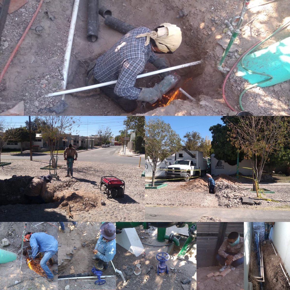 sideapa_gp's tweet image. 👷🏽‍♂️🚧 Personal del Sideapa, se encuentra laborando en el #Pozo6 de la colonia Campestre de Gómez Palacio, conectando líneas directas del pozo a la tubería nueva de 4&quot; en PVC y diversas tomas domiciliarias.

 💦Trabajamos todos los días para 👍 ti y tu familia 👨‍👩‍👧‍👧.

#Sideapa💧