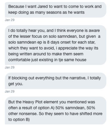 So in rides Natalie hoping to "manage" Sheila. Sheila wasn't having it and asked her to stop. Instead of heeding this, Natalie barged into Sheila's DMs and sent her wall after wall of text blaming Jared for the show's problems and trying to guilt her into shutting up.