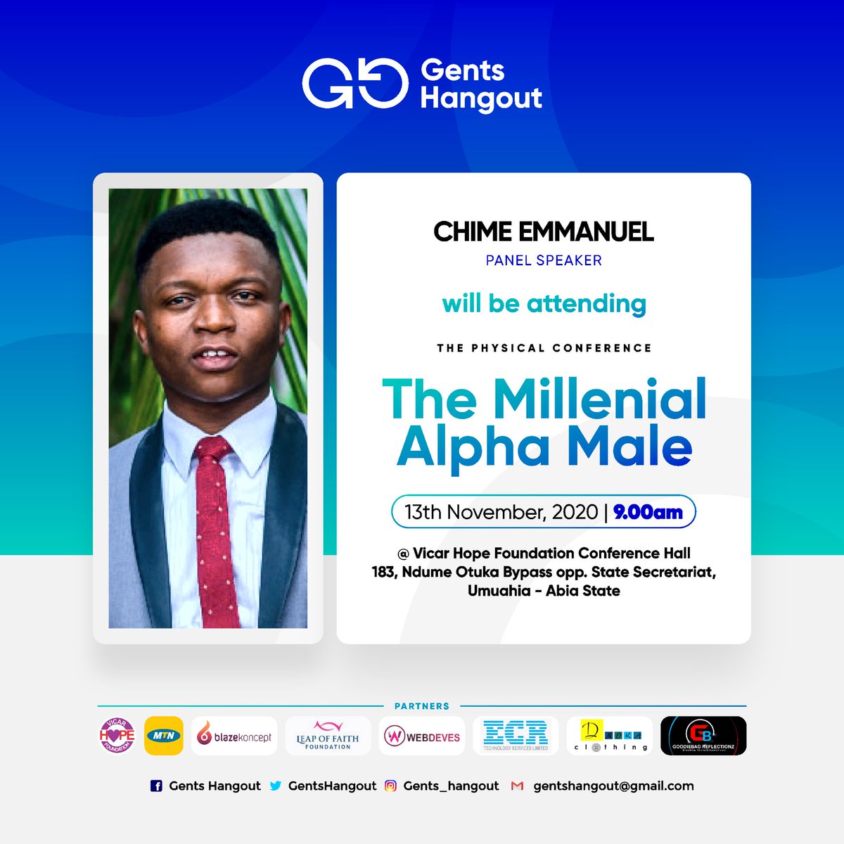 GentsHangout's tweet photo. Meet one of our Profound Panel Speakers
https://t.co/rylPUEWo1K
Link up to register!
We Move! ✊🏽
#Gentshangout #Alphamales #13thNov. https://t.co/b1t3FC2bnB