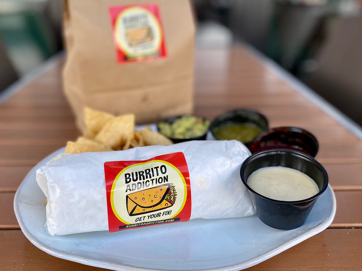 BurritoAddictLV's tweet photo. Tuesday's aren't just for tacos! Enjoy one of our incredible burritos TODAY! Order online at https://t.co/Pp5pVG5q3W 🥑🌯🌱 #BurritoAddiction #LasVegas https://t.co/JtS3GR9jXR