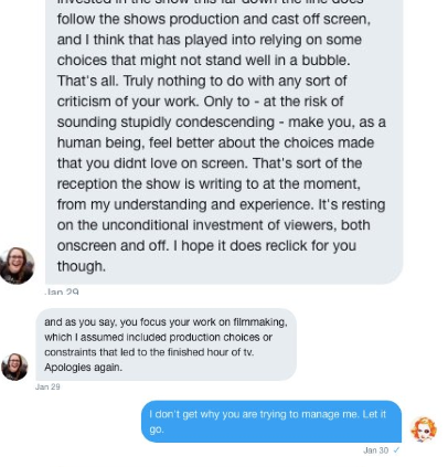 Imagine being asked repeatedly to stop. Seeing how badly your attempts at spin are being received and still not being able to STFU.