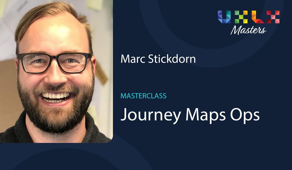📣 New Speaker Announcement: Marc Stickdorn @MrStickdorn will join our astonishing UX Masters lineup to lead an online Masterclass on “Journey Maps Ops”.

More info 👉 masters.ux-lx.com 
🎟 VERY limited early bird tickets on sale today at 3PM (GMT)

#uxlxmasters #ux #design