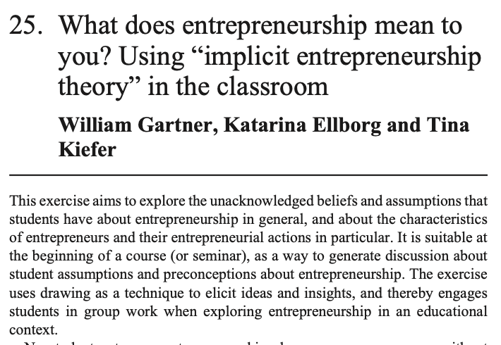 ericliguori's tweet photo. Implicit entrepreneurship theory in the classroom w/ @wbgartner and colleagues. Only in @USASBE's forthcoming Annals of Entrepreneurship Education and Pedagogy. Check it out https://t.co/TLCcha69BT   @ElgarPublishing @Elgar_Business @matthech #USASBE #ENTED https://t.co/SAYONuXTyu