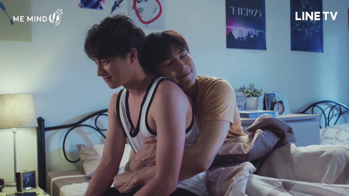 from behind and nuzzles his back. In Tharn’s warm embrace, Type feels happy and at peace, his worries forgotten, because Tharn, his personal recharger, always manages to calm and cheer him up. From the moment, Tharn entered the shower, he’s never stopped smiling.