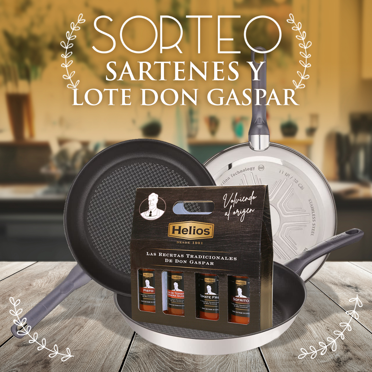 helios_es's tweet photo. ¿Te gustaría ganar este juego de 3 sartenes y un lote de nuestro tomate Don Gaspar 🍅? Para participar en el #sorteo solo tienes que:
1️⃣ Seguir a @heliosesvida en IG, FB y/o TW.
2️⃣ Hacer RT y responder a este tweet mencionando a un amigo y contándonos cuál es tu plato estrella ⭐️ https://t.co/bTpA6qz11Q