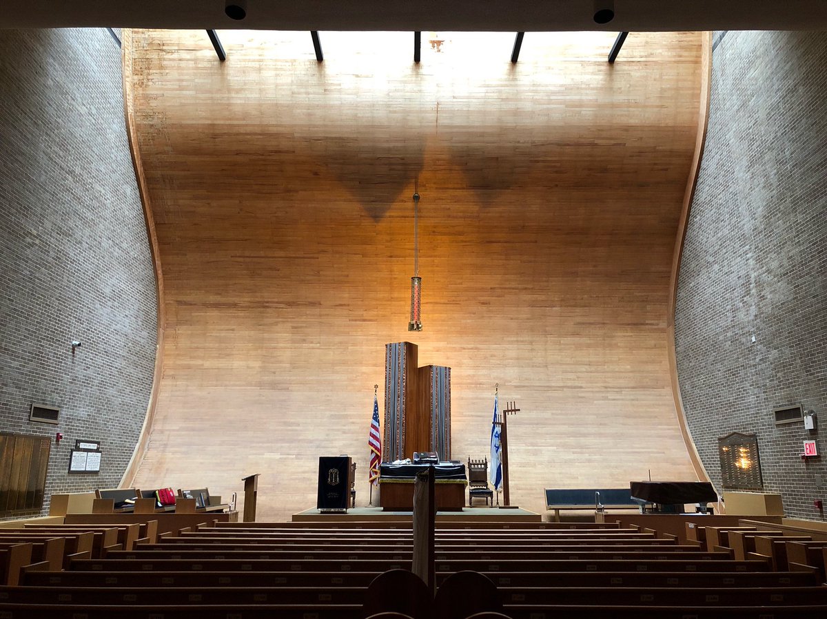 New York has the largest jewish population of any city in the world (over a million), and includes everything from the grandiosity of the Central Synagogue, to the wild voluptuousness of the Tribeca Synagogue, by William N. Breger, 1967...