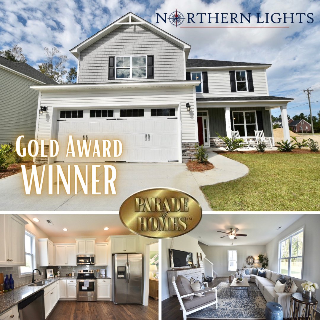 Our Mt. Vernon at Northern Lights won GOLD in the 2020 Parade of Homes!  <a href="/ParadeHomesILM/">Parade of Homes ILM</a> #ParadeofHomes #Parade2020 #WilmingtonNC #LelandNC #HampsteadNC #BrunswickCountyNC #StevensFineHomes #NewHomes #HouseHunting #ForSale #RealEstate #home #NorthCarolina