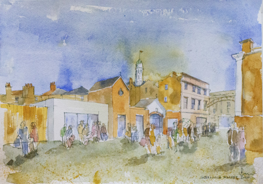 BarrGazetas's tweet photo. Support a wonderful charity, @Article25, and bid in their annual art auction, focussing this year on 'Markets from Memory'

Alistair's painting is of Greenwich Market, which we refurbished extensively in 2014

Bidding is open until the 15th November here:
https://t.co/3nQfD028nB https://t.co/gWcDFCG5nO