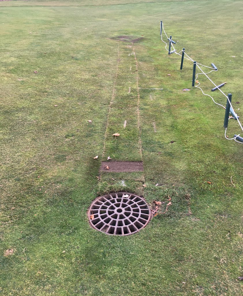 benjpfeffer's tweet photo. Drainage continuation project @FoxRunGolfLinks... TASK COMPLETE!! https://t.co/ppCT2yjbUh