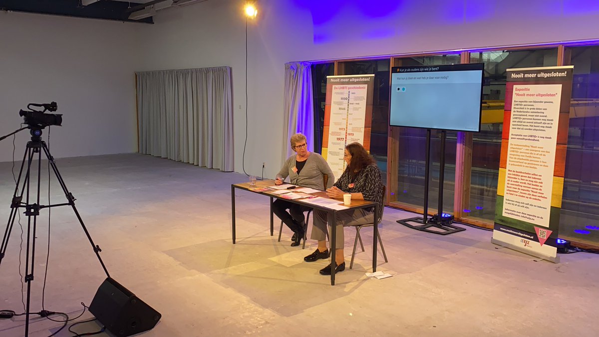 Trots op deze kanjers! Samen zijn we vanuit @WijZ_nu vandaag in Amsterdam voor het online congres Hoe Dan? Een landelijk werkcongres waar we o.a. aandacht vragen voor eenzaamheid onder regenboogsenioren. #eentegeneenzaamheid #ministerieVWS #lhbti #nooitmeeruitgesloten #zwolle
