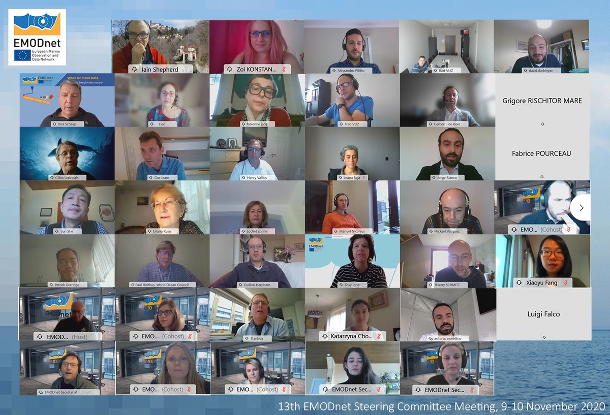 EMODnet's tweet photo. #EMODnet's 13 #SteeringCommittee brought together >40 experts
Held jointly with the #TechnicalWorkingGroup & @EU_MARE #MarineKnowledgeExpertGroup
On #EMODnet #thematics, EU & global #partnerships
+ forward look to the #OpenConference
@EU_EASME
@EU_Defis
@EU_ENV
@CMEMS_EU https://t.co/0ShmtvT0to