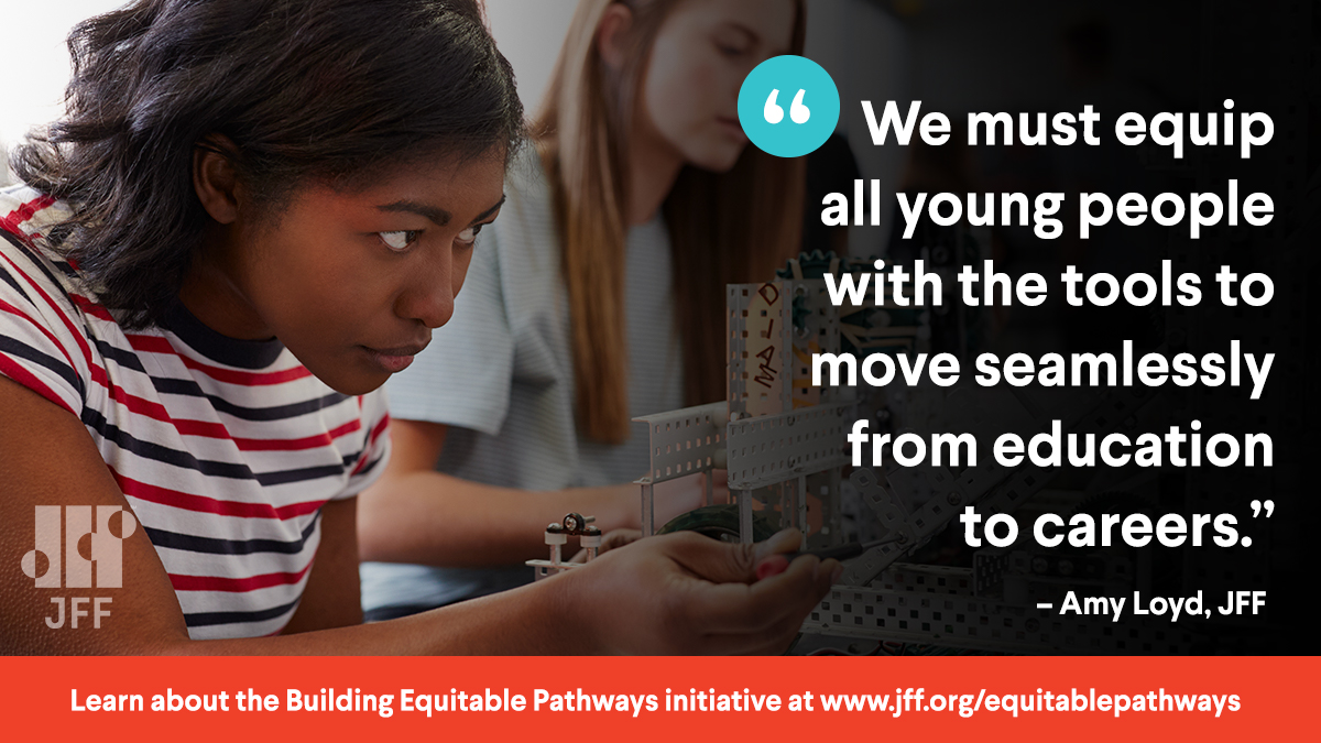 EqMeasure's tweet image. Building Equitable Pathways is a national effort to promote #collegeandcareer pathways that better support youth who are Black, Latinx, or experiencing poverty in building rewarding and successful futures. Learn more and find #equitablepathways resources: ow.ly/SjO350BSF7h
