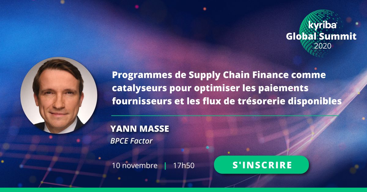 KyribaFrance's tweet photo. #KyribaGlobalSummit Nouveauté sur le reverse factoring.
Écoutez Yann Masse, BPCE Factor, qui travaille à déployer ces programmes non seulement auprès des entreprises privées mais également des acheteurs publics #ActiveLiquidityManagement #SCF #ReverseFactoring #Kyriba https://t.co/SlkC3C9ULb