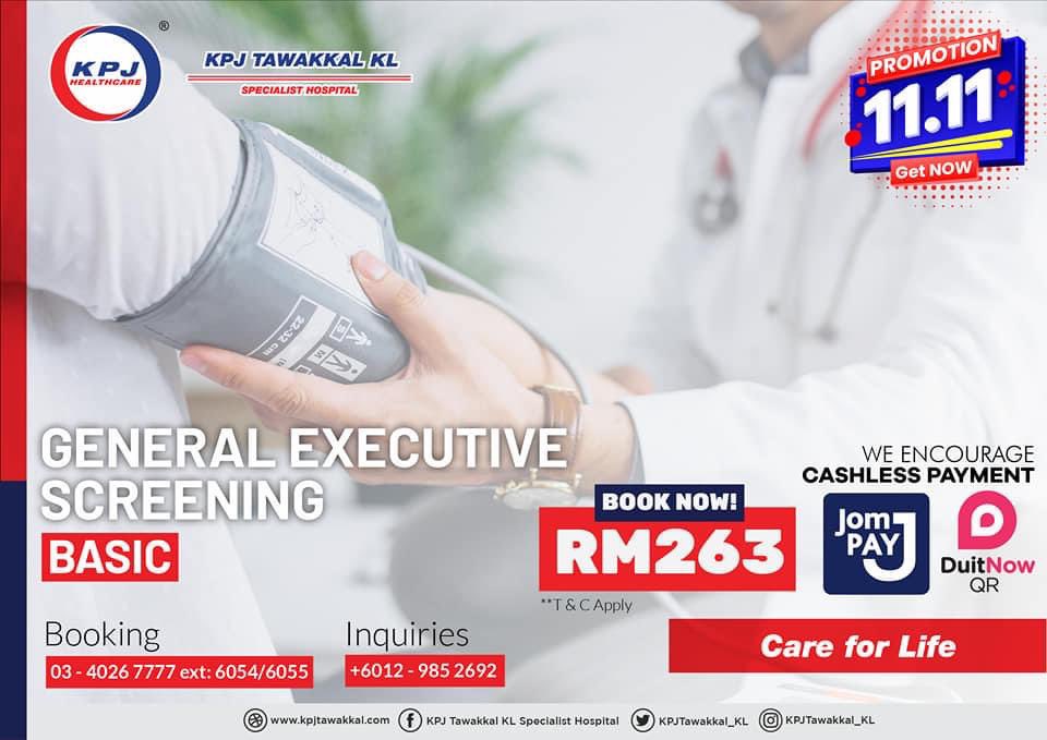 kpjtawakkal_kl's tweet photo. Oh no!! 2020 is coming to an end and you have not utilised your tax relief?

And when is the last time you had your health screened?

Fret not! KPJ Tawakkal KL Specialist Hospital brings you a *SPECIAL 11.11 PROMOTION!* for our Screening Packages.

#KPJTawakkalKL
#1111promo https://t.co/2dNdadp6Xh