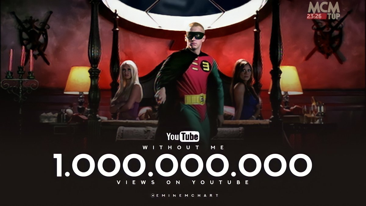 Eminem Charts Without Me Has Now Surpassed 1 Billon Views On Youtube It S Eminem S 4th Song To Do So