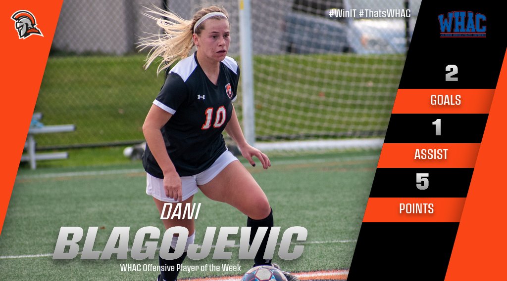 INTechWarriors's tweet photo. .@INTechWSoccer Blagojevic (@daniblago10) Earns @WHACAthletics Player of the Week Honors

https://t.co/fKsl1Wmi0u

#WinIT #ThatsWHAC #NAIAWSOC https://t.co/4g7ADAhKGs