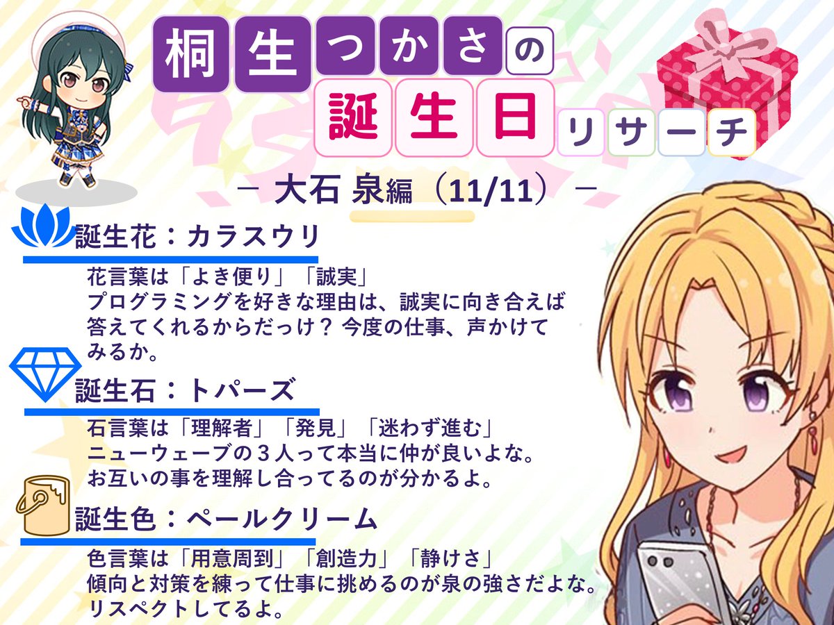 大石泉誕生祭 いずみんの誕生日ツイート集 Togetter