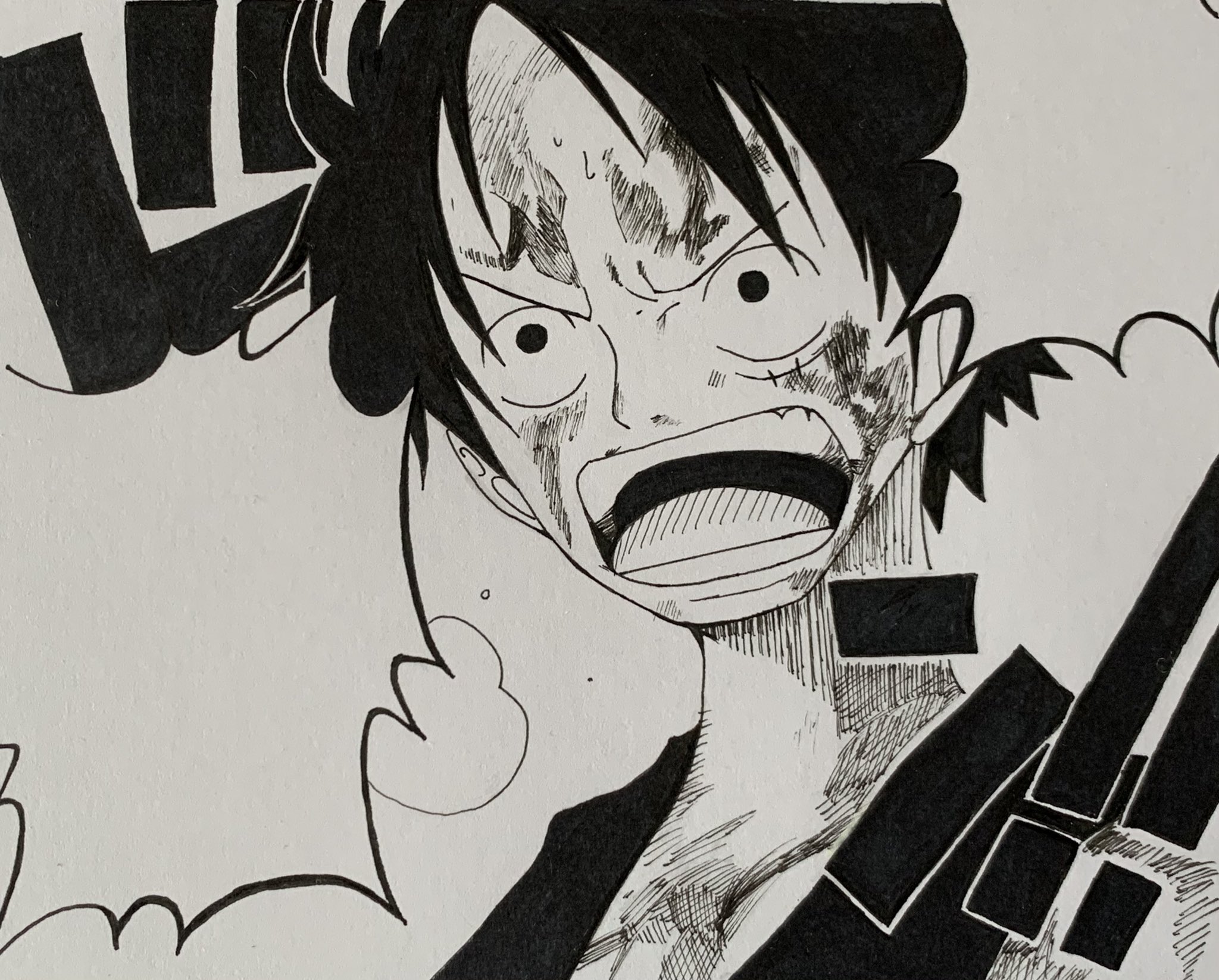 ごろー One Piece 三十一巻 第294話 雷迎 より だからおれは 黄金の鐘を鳴らすんだ 模写 T Co G1anh26yfi Twitter