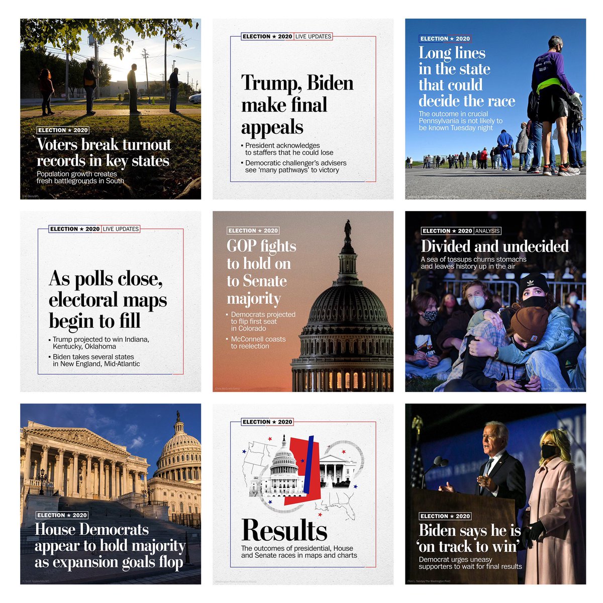 avivaloeb's tweet photo. It’s been an absolute honor to cover this election for the @washingtonpost. Here’s a glimpse at some of the work my team did for Washington Post Select app over the past week. We are all very tired. https://t.co/aQ6CygsG4c