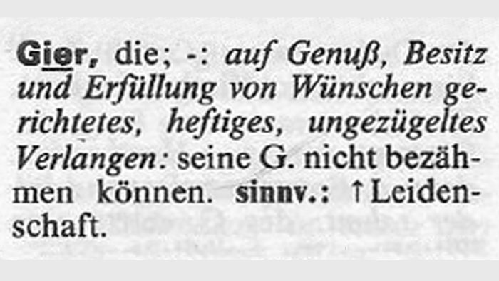 In wenigen Wochen eröffnen wir die Ausstellung „Gier. Was uns bewegt“. Bis dahin stillen wir eure Wissbegierde mit nützlichen Infos, die euch bestens auf den Ausstellungsbesuch vorbereiten. 

Heute: Was ist #Gier? 

#gutzuwissen #gierhassliebe