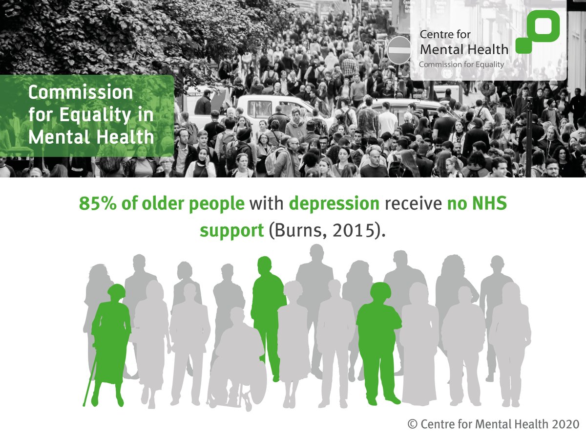 "For older people who can’t afford private treatment, when that physical health problem becomes a mental health problem, the assistance isn’t there – or if it is, then it's almost impossible to get access to it."

Christine's story: centreformentalhealth.org.uk/blogs/equality… #EqualityInMentalHealth