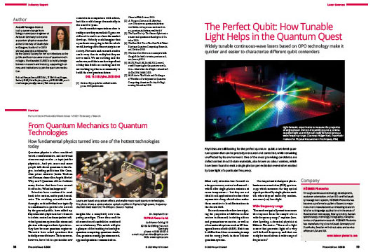 PhotonicViews's tweet image. #LaserSources The Perfect Qubit – How Tunable Light Helps in the Quantum Quest: Widely tunable continuous‐wave lasers based on OPO technology… (Hübner/Cobolt) photonicsviews.com/photonicsviews…