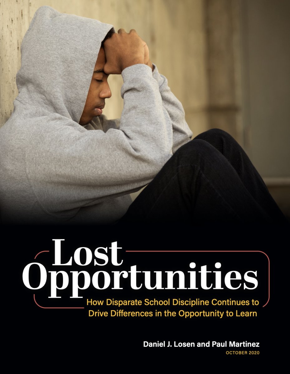 fjones07's tweet photo. @CRPatUCLA's comprehensive new report addresses disparities in #school discipline for #StudentsOfColor, which create a staggering loss of educational opportunity for Black students and students with disabilities. Excessive exclusion is not #equitable. https://t.co/bIu7bJW3uT https://t.co/8SrDLwIdqM