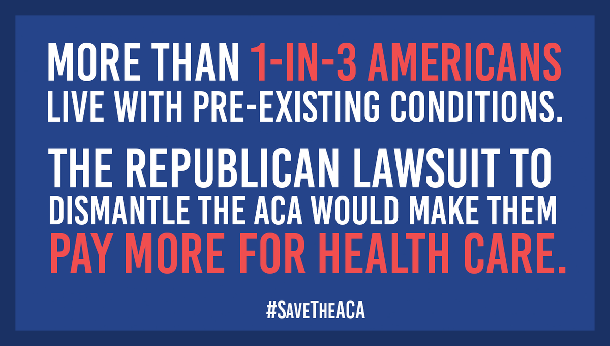 NormaJTorres's tweet image. If Republicans dismantle the #AffordableCareAct: 
🩺 No more preventative care requirement
💊 No more pre-existing condition protections
🤒 No more Medicaid expansion
👭 Women will be charged more for care
#SaveTheACA